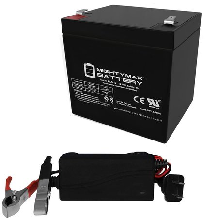 12V 5AH Replacement Battery for ION Audio Tailgater iPA77 With 12V Chrgr -  MIGHTY MAX BATTERY, MAX3943258